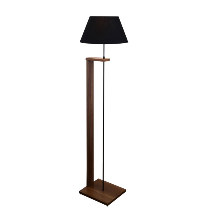 Opviq AYD-3130 Lámpara de Pie de Madera Negra